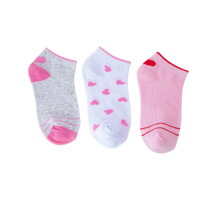Kids Girls loving Socks Ankle No Show Socks Fashion Novelty Cotton Socks 3 Pairs