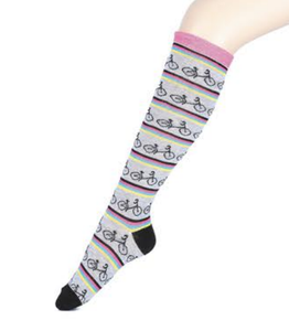 Women's jacquard sport knee high socks