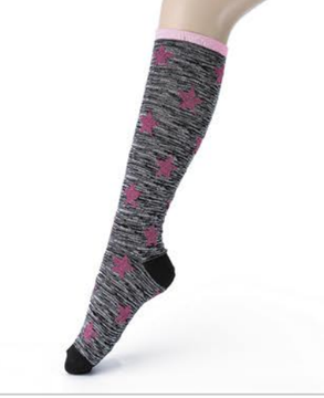 Women's jacquard sport knee high socks