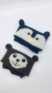 Cute Animal Shape Women's Leg Warming PantsPenguin Raccoon Three-dimensional Leg Warming Pants