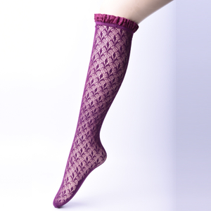 Women's fishnet tight knee high Socks